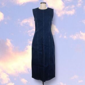 Abercrombie Shell Denim Midi Dress